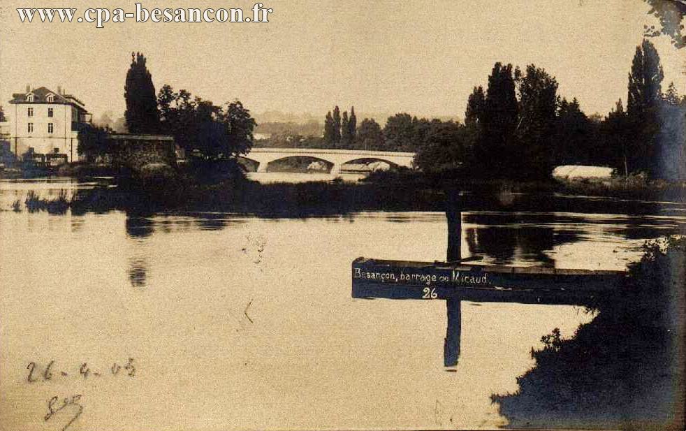 Besançon, barrage de Micaud, 26